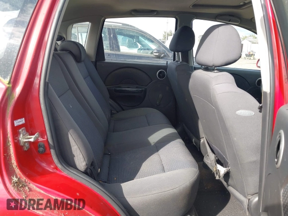 2008 Chevrolet Aveo LS with VIN KL1TD66658B037309, listed as a IAAI auction lot 42119661 with Not Provided miles and . Bid and sale history available at DreamBid. Image 8.