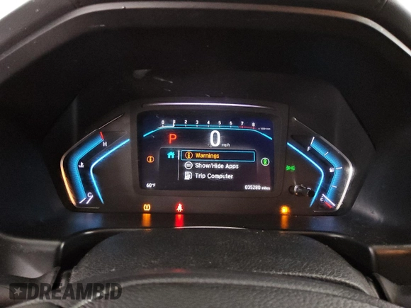 2022 Honda Odyssey EX-L with VIN 5FNRL6H78NB051774, listed as a Copart auction lot 48158075 with 35,280 mi miles and Clean Title. Bid and sale history available at DreamBid. Image 9.