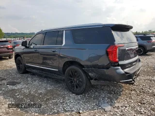 2021 GMC Yukon XL SLT with VIN 1GKS2GKD9MR437285, listed as a Copart auction lot 63038474 with 49,603 mi miles and Salvage Title. Bid and sale history available at carsss.com. Image 2.