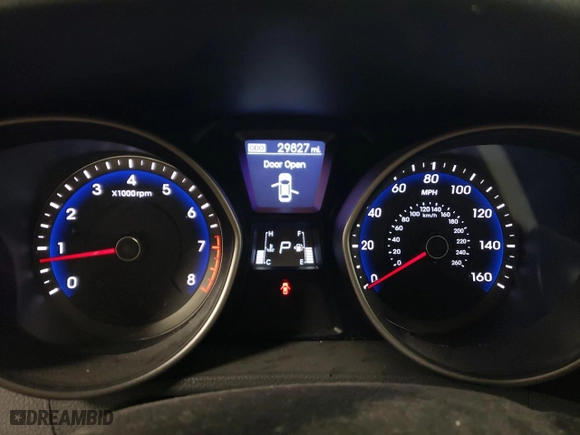 2013 Hyundai Elantra GT with VIN KMHD35LE1DU132403, listed as a Copart auction lot 48407235 with 29,827 mi miles and Salvage Title. Bid and sale history available at carsss.com. Image 9.