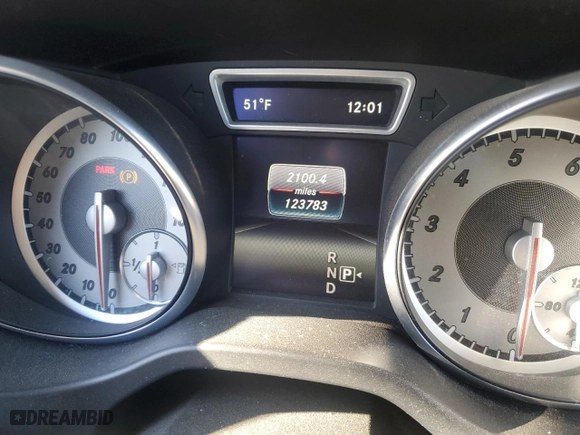 2016 Mercedes-Benz CLA with VIN WDDSJ4GB7GN320083, listed as a Copart auction lot 41673825 with 123,783 mi miles and Salvage Title. Bid and sale history available at carsss.com. Image 9.