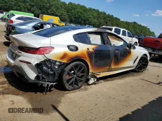 2024 BMW 8 Series M850i with VIN WBAGV8C06RCN49236, listed as a Copart auction lot 88115505 with 0 mi miles and Salvage Title. Bid and sale history available at carsss.com. Image 3.