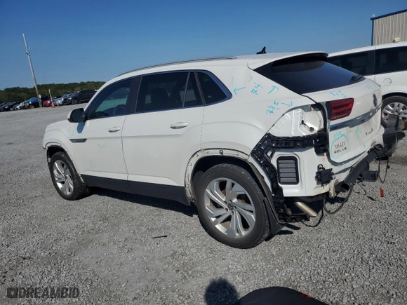 2021 Volkswagen Atlas Cross Sport 3.6L V6 SEL with VIN 1V2EE2CA5MC231650, listed as a Copart auction lot 70891574 with 48,847 mi miles and Salvage Title. Bid and sale history available at carsss.com. Image 2.