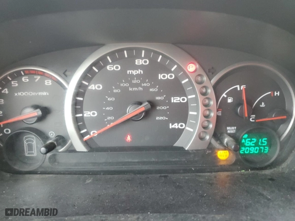 2004 Honda Pilot EX with VIN 5FNYF18454B002574, listed as a Copart auction lot 47296815 with 209,073 mi miles and Salvage Title. Bid and sale history available at carsss.com. Image 9.