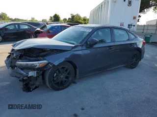 2022 Honda Civic Sedan Sport with VIN 2HGFE2F5XNH608350, listed as a Copart auction lot 53079315 with 30,131 mi miles and Non Repairable. Bid and sale history available at carsss.com. Image 1.