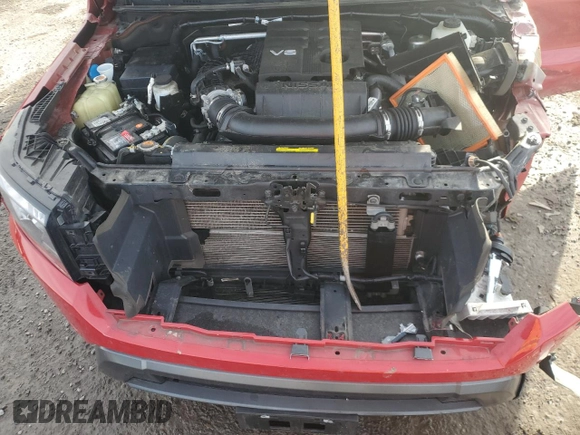 2022 Nissan Frontier S with VIN 1N6ED1EK4NN668837, listed as a Copart auction lot 45220995 with 35,300 mi miles and Salvage title. Bid and sale history available at DreamBid. Image 13.