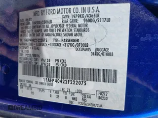 2002 Ford Mustang Standard z VIN 1FAFP40422F222075, wystawiony jako IAAI lot #42565741 z przebiegiem 139 096 mil mil oraz . Historia ofert i sprzedaży dostępna na DreamBid. Obrazek 9.