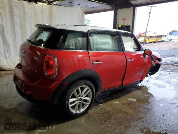 2014 MINI Countryman S with VIN WMWZC5C51EWP40354, listed as a Copart auction lot 57807125 with Not provided miles and Salvage title. Bid and sale history available at DreamBid. Image 3.
