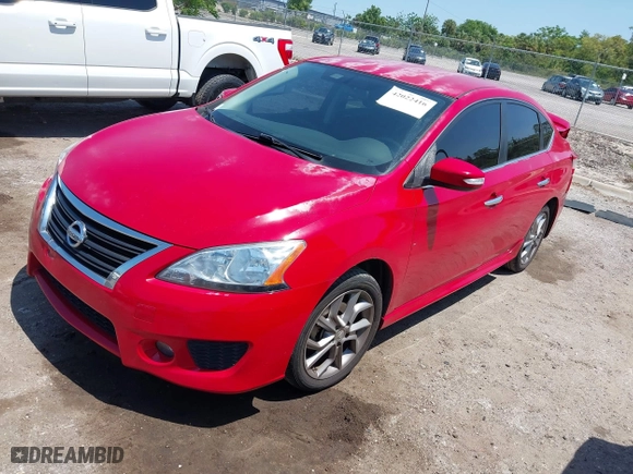 2015 Nissan Sentra S with VIN 3N1AB7AP0FY293287, listed as a IAAI auction lot 42022416 with 122,695 mi miles. Bid and sale history available at carsss.com. Image 2.
