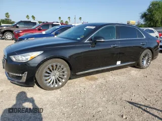 2019 Genesis G90 z VIN KMTF54JHXKU054460, wystawiony jako Copart lot #51592335 z przebiegiem 78 903 mil mil oraz Szkoda całkowita • Salvage title. Historia ofert i sprzedaży dostępna na DreamBid. Obrazek 1.