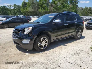 2016 Chevrolet Equinox LTZ with VIN 2GNALDEK7G1175171, listed as a Copart auction lot 52838955 with 148,100 mi miles and Salvage Title. Bid and sale history available at carsss.com. Image 1.