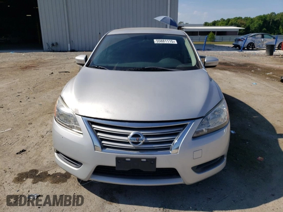 2013 Nissan Sentra SV with VIN 1N4AB7AP1DN908166, listed as a Copart auction lot 55881115 with 129,636 mi miles and Clean Title. Bid and sale history available at DreamBid. Image 5.