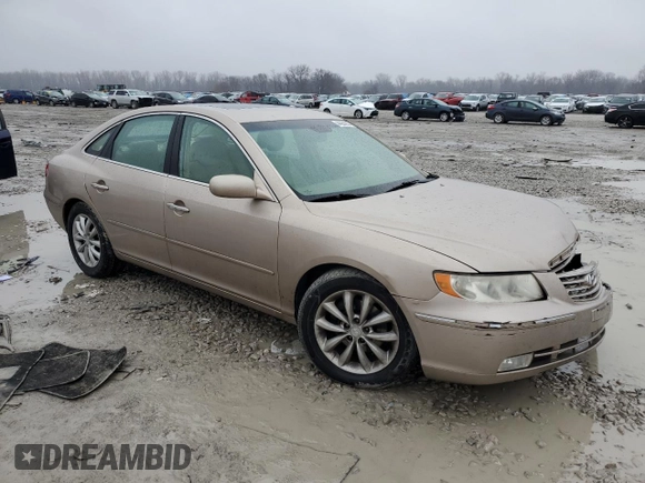 2006 Hyundai Azera SE with VIN KMHFC46F96A061818, listed as a Copart auction lot 44084205 with 83,779 mi miles and Salvage title. Bid and sale history available at DreamBid. Image 4.