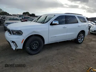 2022 Dodge Durango Citadel с VIN 1C4SDJETXNC135286, выставлен на аукционе Copart как лот 80972464 с пробегом 52 774 миль миль и Списание • Salvage title. История ставок и продаж доступна на DreamBid. Изображение 1.