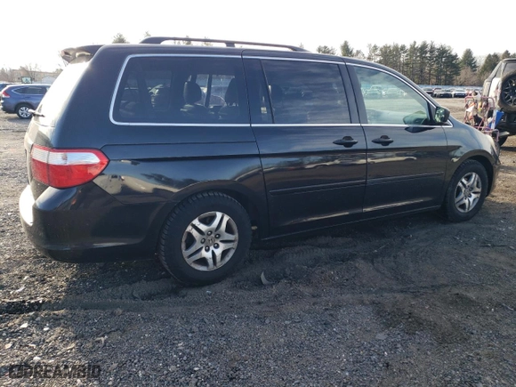 2007 Honda Odyssey EX-L with VIN 5FNRL38627B032145, listed as a Copart auction lot 47981985 with 165,125 mi miles and Salvage Title. Bid and sale history available at carsss.com. Image 3.