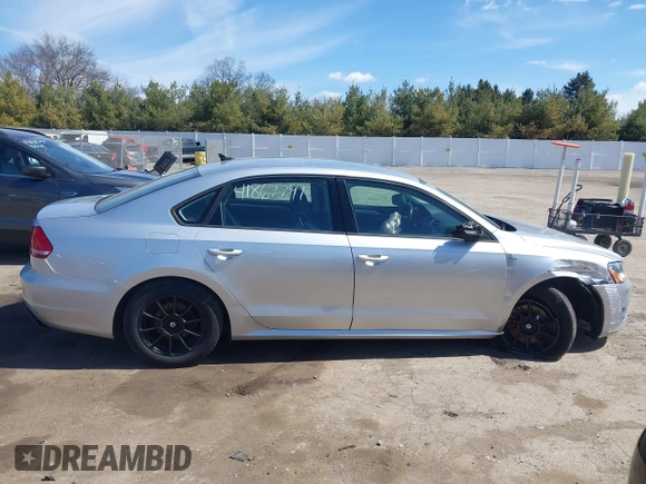 2015 Volkswagen Passat 1.8T Limited Edition with VIN 1VWAT7A32FC043594, listed as a IAAI auction lot 41867799 with 195,144 mi miles. Bid and sale history available at carsss.com. Image 13.