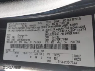 2016 Ford Fiesta ST with VIN 3FADP4GXXGM105374, listed as a IAAI auction lot 41367916 with 72,568 mi miles. Bid and sale history available at carsss.com. Image 8.