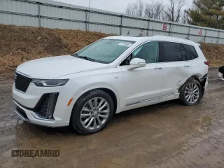 2021 Cadillac XT6 Premium Luxury with VIN 1GYKPDRS3MZ149692, listed as a Copart auction lot 47109805 with 82,004 mi miles and Salvage Title. Bid and sale history available at carsss.com. Image 1.