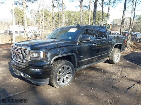 2018 GMC Sierra 1500 Denali with VIN 3GTU2PEJ5JG308087, listed as a IAAI auction lot 41343443 with 108,644 mi miles. Bid and sale history available at carsss.com. Image 16.