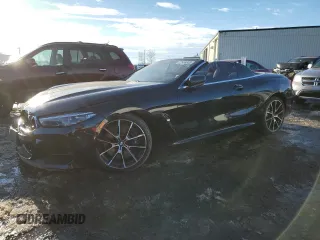 2019 BMW 8 Series M850i xDrive with VIN WBAFY4C55KBX29701, listed as a Copart auction lot 72955333 with 0 mi miles and Salvage Title. Bid and sale history available at carsss.com. Image 1.