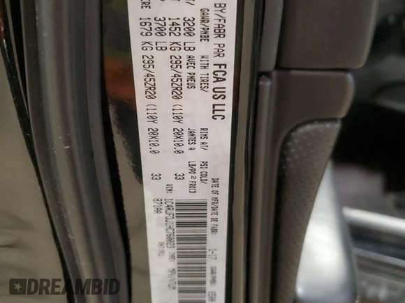 2017 Jeep Grand Cherokee SRT with VIN 1C4RJFDJ1HC760023, listed as a Copart auction lot 45227385 with 95,135 mi miles and Salvage Title. Bid and sale history available at carsss.com. Image 13.