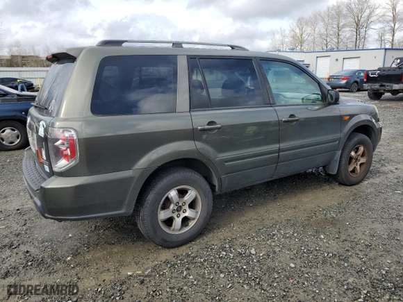 2006 Honda Pilot EX with VIN 2HKYF184X6H506591, listed as a Copart auction lot 48621165 with 201,577 mi miles and Clean Title. Bid and sale history available at carsss.com. Image 3.