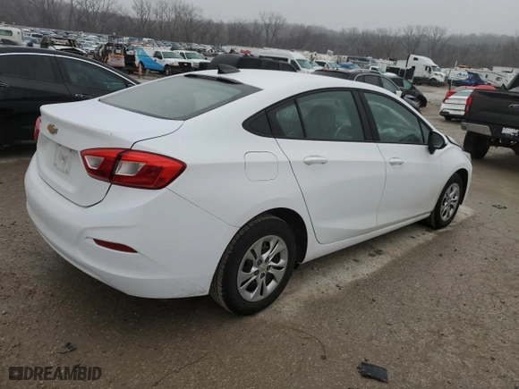 2019 Chevrolet Cruze LS with VIN 1G1BC5SM2K7111598, listed as a Copart auction lot 44156555 with 108,801 mi miles and Salvage Title. Bid and sale history available at carsss.com. Image 3.