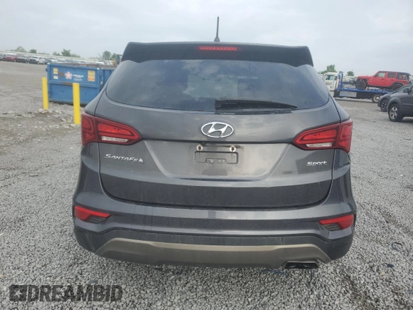 2018 Hyundai Santa Fe 2.4L with VIN 5XYZT3LB5JG561321, listed as a Copart auction lot 54839005 with 90,319 mi miles and Salvage title. Bid and sale history available at DreamBid. Image 6.