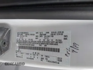 2016 Ford Escape SE with VIN 1FMCU0GX4GUB14442, listed as a IAAI auction lot 41826908 with Not Provided miles and . Bid and sale history available at carsss.com. Image 9.