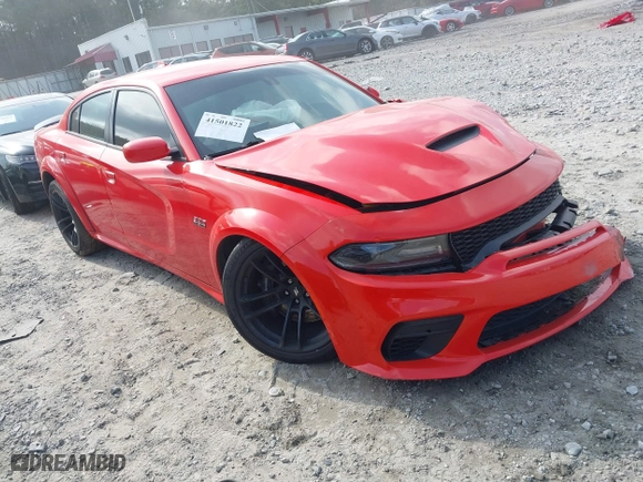 2020 Dodge Charger Scat Pack with VIN 2C3CDXGJ0LH181288, listed as a IAAI auction lot 41501822 with 48,382 mi miles. Bid and sale history available at carsss.com. Image 1.