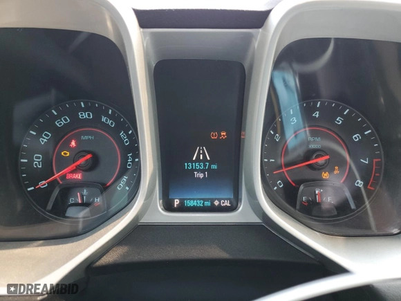 2014 Chevrolet Camaro LT with VIN 2G1FC1E38E9209602, listed as a Copart auction lot 47012235 with 158,432 mi miles and Salvage Title. Bid and sale history available at carsss.com. Image 9.