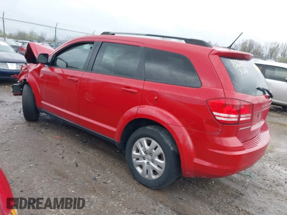 2017 Dodge Journey SE z VIN 3C4PDCAB2HT558628, wystawiony jako IAAI lot #41946060 z przebiegiem 217 810 mil mil oraz . Historia ofert i sprzedaży dostępna na DreamBid. Obrazek 3.