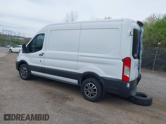 2023 Ford Transit Cargo with VIN 1FTBR1CG5PKA86059, listed as a IAAI auction lot 41951060 with 56,323 mi miles. Bid and sale history available at carsss.com. Image 3.