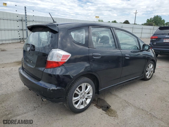 2010 Honda Fit Sport with VIN JHMGE8H41AC004305, listed as a Copart auction lot 57230944 with 160,596 mi miles and Salvage Title. Bid and sale history available at carsss.com. Image 3.