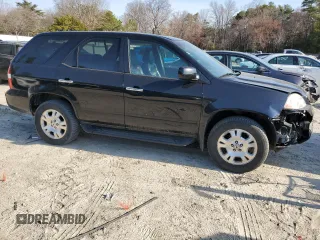 2002 Acura MDX with VIN 2HNYD18292H528292, listed as a Copart auction lot 48873355 with 150,057 mi miles and Salvage Title. Bid and sale history available at carsss.com. Image 4.