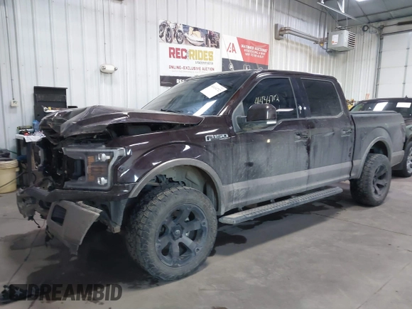 2018 Ford F-150 XL with VIN 1FTEW1EG0JKD08033, listed as a IAAI auction lot 41434712 with 110,386 mi miles. Bid and sale history available at carsss.com. Image 2.