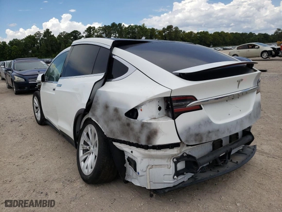 2019 Tesla Model X 75D with VIN 5YJXCAE21KF160589, listed as a Copart auction lot 54390202 with 30,860 mi miles. Bid and sale history available at carsss.com. Image 3.