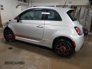 2014 FIAT 500e with VIN 3C3CFFGE4ET225553, listed as a Copart auction lot 81320874 with 94,298 mi miles and Salvage Title. Bid and sale history available at carsss.com. Image 2.