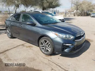 2019 Kia Forte EX with VIN 3KPF54AD4KE034134, listed as a IAAI auction lot 41447598 with 62,041 mi miles. Bid and sale history available at carsss.com. Image 1.