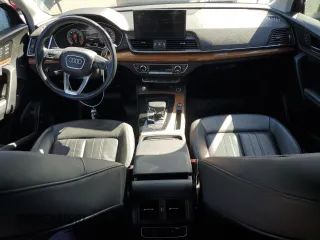 2021 Audi Q5 Premium Plus with VIN WA1BAAFY6M2020296, listed as a Copart auction lot 56736205 with 75,955 mi miles and Salvage title. Bid and sale history available at DreamBid. Image 8.