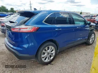 2022 Ford Edge Titanium z VIN 2FMPK4K99NBA55222, wystawiony jako Copart lot #58468375 z przebiegiem 81 762 mil mil oraz Czysty tytuł • Clean title. Historia ofert i sprzedaży dostępna na DreamBid. Obrazek 3.