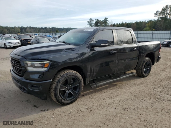2020 Ram 1500 Big Horn with VIN 1C6RRFFG5LN268299, listed as a Copart auction lot 82467744 with 84,673 mi miles and Salvage Title. Bid and sale history available at carsss.com. Image 1.