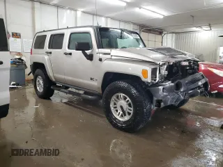 2006 Hummer H3 with VIN 5GTDN136568173279, listed as a Copart auction lot 86088854 with 142,813 mi miles and Salvage Title. Bid and sale history available at DreamBid. Image 4.