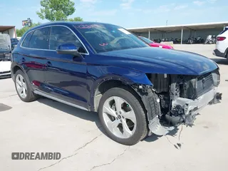 2021 Audi Q5 Prestige with VIN WA1CAAFY0M2089120, listed as a IAAI auction lot 42221194 with 38,363 mi miles and . Bid and sale history available at DreamBid. Image 1.