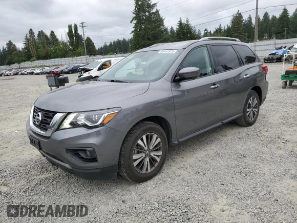 2019 Nissan Pathfinder S with VIN 5N1DR2MM7KC645399, listed as a Copart auction lot 60463925 with 115,053 mi miles and Salvage title. Bid and sale history available at DreamBid. Image 1.