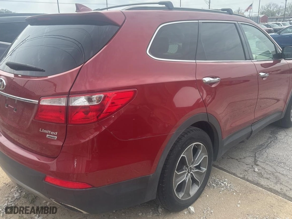 2014 Hyundai Santa Fe Limited with VIN KM8SNDHF9EU058095, listed as a Copart auction lot 52793425 with 107,276 mi miles and Clean Title. Bid and sale history available at carsss.com. Image 4.