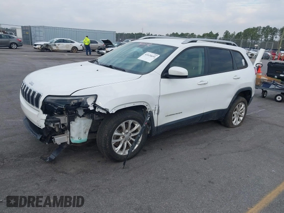 2020 Jeep Cherokee Latitude with VIN 1C4PJLCB5LD618650, listed as a IAAI auction lot 41634691 with 90,341 mi miles. Bid and sale history available at carsss.com. Image 18.