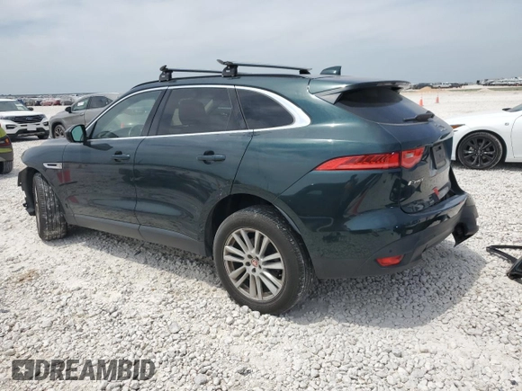 2018 Jaguar F-Pace 25t Prestige with VIN SADCK2FX6JA279736, listed as a Copart auction lot 53199595 with 62,176 mi miles and Salvage title. Bid and sale history available at DreamBid. Image 2.