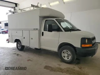 2015 Chevrolet Express Commercial with VIN 1GB0G2CF8F1128808, listed as a Copart auction lot 46713384 with 184,862 mi miles. Bid and sale history available at carsss.com. Image 4.