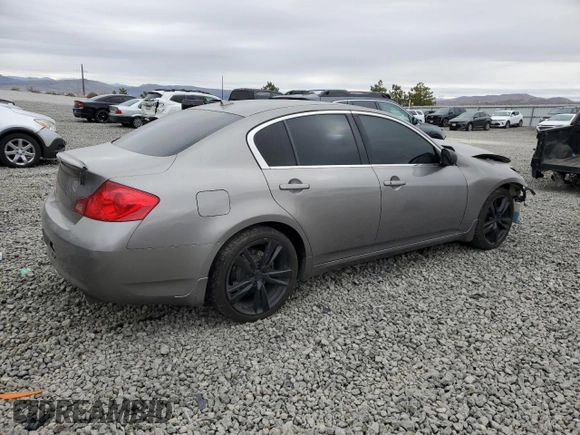 2007 Infiniti G35 Sedan G35x with VIN JNKBV61F37M810207, listed as a Copart auction lot 47634545 with 238,387 mi miles and Salvage Title. Bid and sale history available at carsss.com. Image 3.